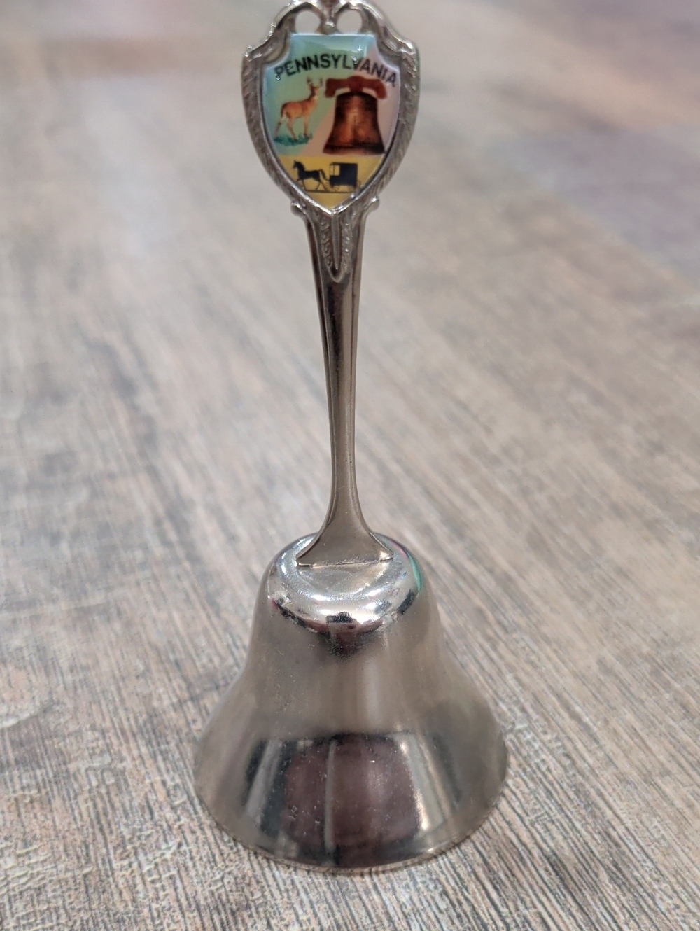 Pennsylvania Silver-Tone Decorative Souvenir Bell